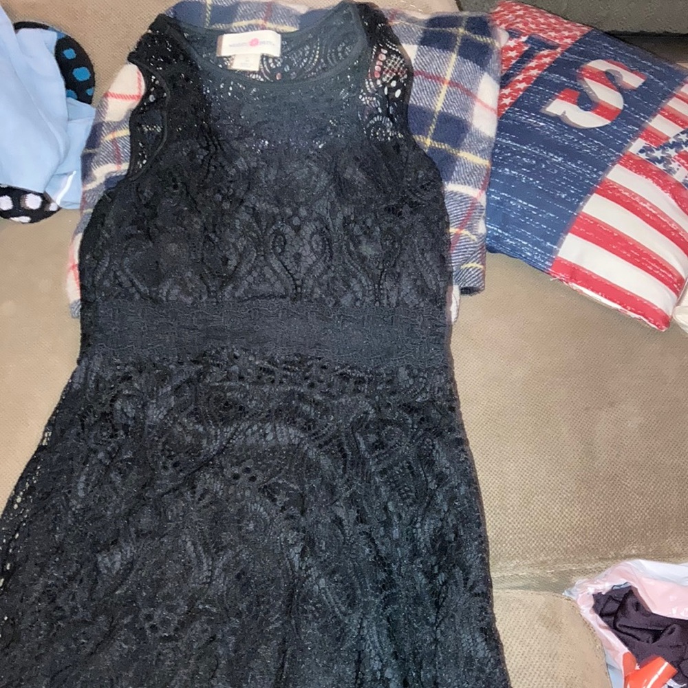 Fancy black lace dress